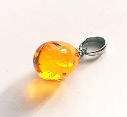 Подвеска фантазийная,  Серебро 925, Янтарь 2020р-п