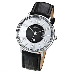 Часы,  Серебро 925, черный КЗМ 56700.218