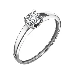 Помолвочное кольцо,  Золото 585, Бриллиант К213-7839