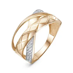 Кольцо Золото 585, Фианит 1107285