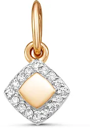 Подвеска фантазийная,  Золото 585, Фианит РП2313