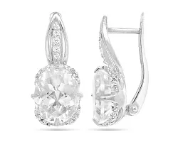 Серьги, Серебро 925, Хрусталь горный 647082 Серьги, Серебро 925, Хрусталь горный 647082