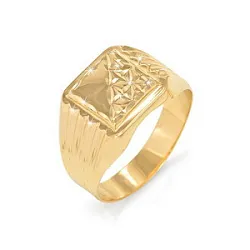 Кольцо мужское (печатка). Золото 585 040052