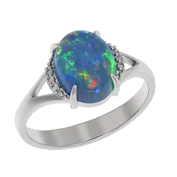 Кольцо Серебро 925, Опал 1041581-01110-O Кольцо Серебро 925, Опал 1041581-01110-O
