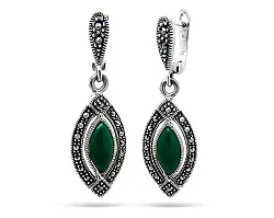 Серьги, Серебро 925, Марказит 633289