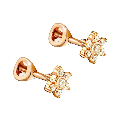 Серьги пусеты-гвоздики, Серебро 925, с105066пв