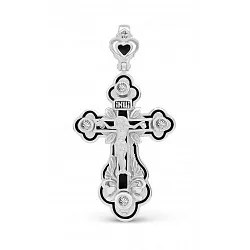 Подвеска крест, Серебро 925, Эмаль п1001р Подвеска крест, Серебро 925, Эмаль п1001р