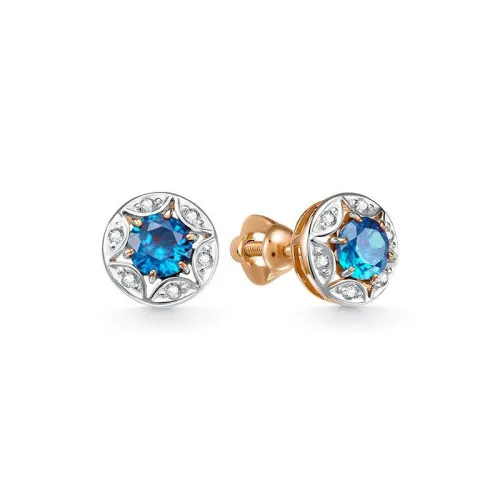 Серьги пусеты-гвоздики, Золото 585, 2673308 2 6 1