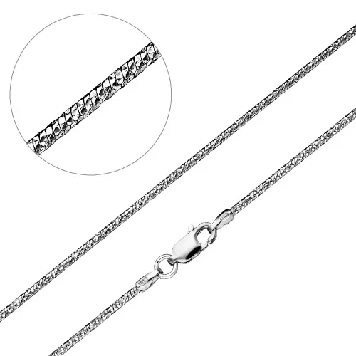 Цепочка Серебро 925, плетение Снейк, ТОДр 37