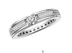 Кольцо Золото 585, Фианит б110685