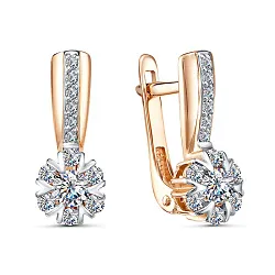 Серьги, Золото 585, Фианит 2661507 1 1 1 Серьги, Золото 585, Фианит 2661507 1 1 1