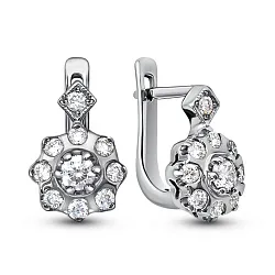 Серьги, Золото 585, Бриллиант 106521ю