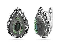 Серьги, Серебро 925, Марказит 633542