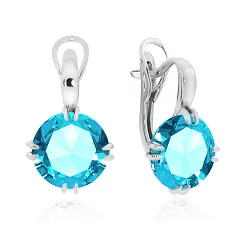 Серьги, Серебро 925, Фианит 2340201496-70 Серьги, Серебро 925, Фианит 2340201496-70