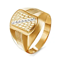 Кольцо мужское (печатка). Золото 585 040243 Кольцо мужское (печатка). Золото 585 040243