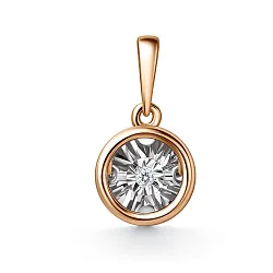 Подвеска фантазийная,  Золото 585, Бриллиант 03-11-51201-11-00