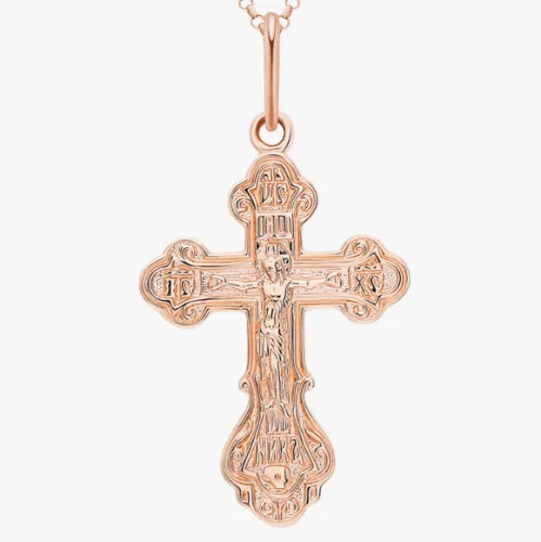 Подвеска крест, Золото 585, 326000 1 10