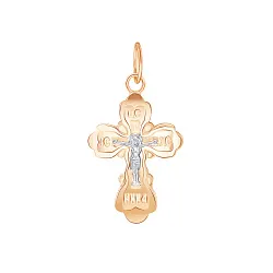 Подвеска крест, Золото 585 20-0223 Подвеска крест, Золото 585 20-0223
