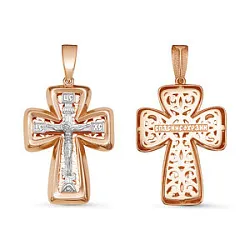 Подвеска крест, Золото 585 080602 Подвеска крест, Золото 585 080602