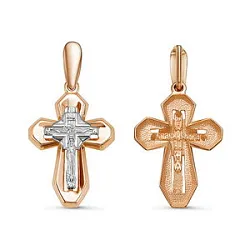 Подвеска крест, Золото 585 080616 Подвеска крест, Золото 585 080616