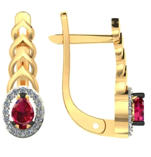 Серьги, Золото 585, 2754408 1 8 1