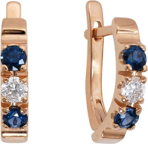 Серьги, Золото 585, 122811ю