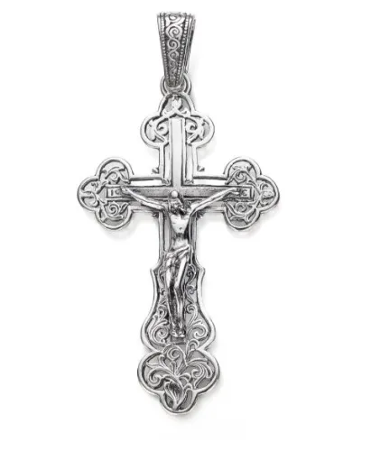 Подвеска крест, Серебро 925, 65