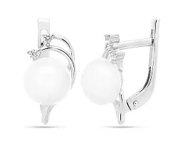 Серьги, Серебро 925, Жемчуг 647024