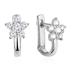 Детские серьги,  Серебро 925, Фианит 2340205607
