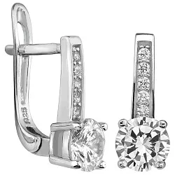 Серьги, Серебро 925, Фианит LLE 287 Серьги, Серебро 925, Фианит LLE 287