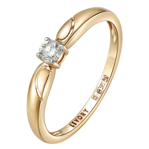 Помолвочное кольцо,  Золото 585, 65-41R01464-F2DD Помолвочное кольцо,  Золото 585, 65-41R01464-F2DD