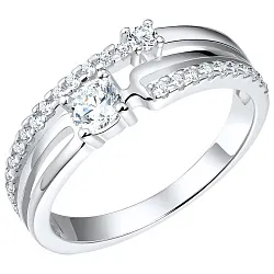 Кольцо Серебро 925, Фианит LLR 635