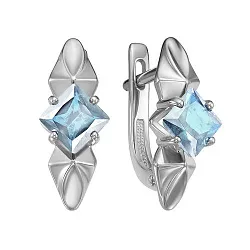 Серьги, Серебро 925, Топаз С620-5455Т Серьги, Серебро 925, Топаз С620-5455Т