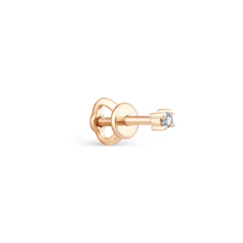 Серьги пусеты-гвоздики, Золото 585, С0364-120