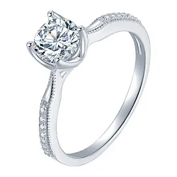 Кольцо Серебро 925, Фианит LLR 598