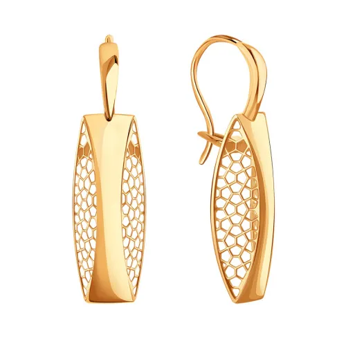 Серьги, Золото 585, Т10002Г351