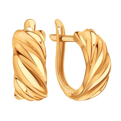 Серьги, Золото 585, Т10002Г364