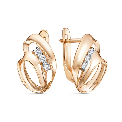 Серьги, Золото 585, 1203654 Серьги, Золото 585, 1203654