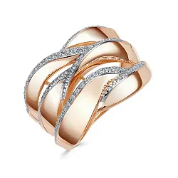 Кольцо Золото 585, Фианит П1689607 1 1 1