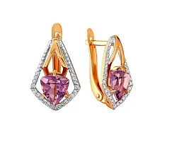 Серьги, Золото 585, Гранат 2123208 1 8 1