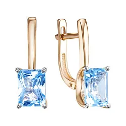 Серьги, Золото 585, Топаз С122-6972ТС