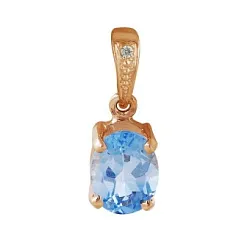 Подвеска фантазийная,  Золото 585, Аметист 328808 1 1 1