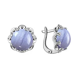 Серьги, Серебро 925, Агат 2340395119-84 Серьги, Серебро 925, Агат 2340395119-84