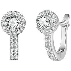 Серьги, Серебро 925, Фианит MCE 34