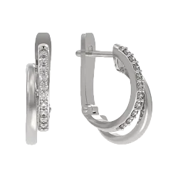 Серьги, Серебро 925, Фианит 1039372-01110