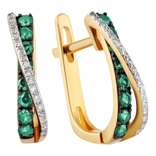 Серьги, Золото 585, 56-41E2B013-S0DDEM