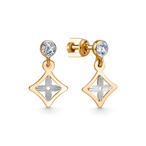Серьги пусеты-гвоздики, Золото 585, 08-62-0336-00
