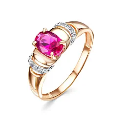 Кольцо Золото 585, Аметист 1418408 1 1 1