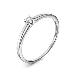 Помолвочное кольцо,  Золото 585, Бриллиант 5-3576-103И1-1Б