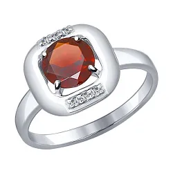 Кольцо Серебро 925, Гранат 92011091 Кольцо Серебро 925, Гранат 92011091
